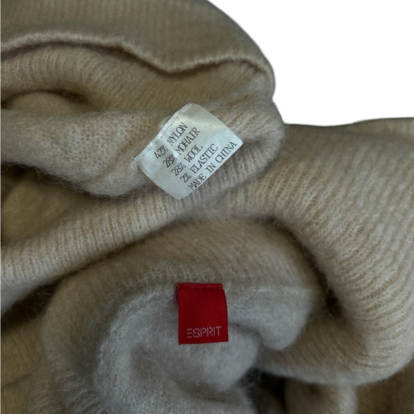 ESPRIT Women's Off-the-Shoulder Knit Sweater - Beige - Picture 5 of 5